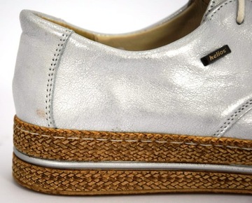 PÓŁBUTY DAMSKIE WIĄZANE WYGODNE PŁASKIE 380 R.40