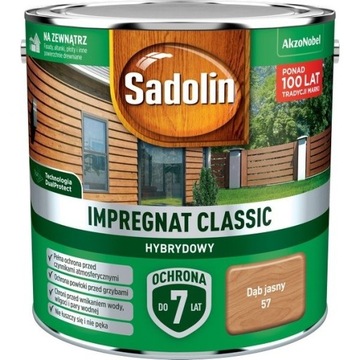 Sadolin Classic impregnat 2,5L DĄB JASNY 57 drewna
