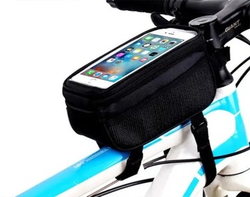 WODOODPORNA SAKWA ROWEROWA TORBA ETUI NA TELEFON SMARTFONA NA RAMĘ ROWER