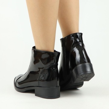 ANNABELLE Ботинки челси Ботильоны BLACK PAINT WINTER SHOES 41