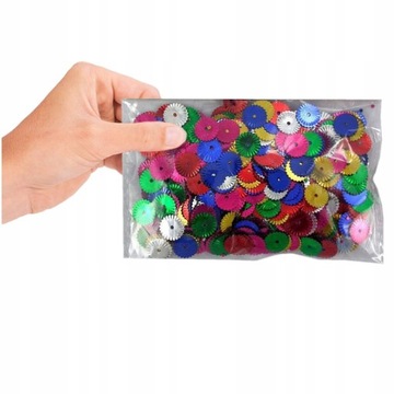 Dekoracyjne Konfetti Cekiny Kolorowe Kwiaty 14g