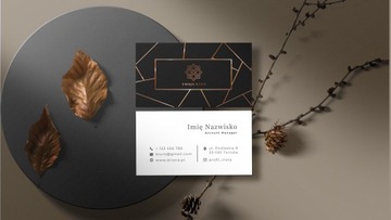 Визитки позолоченные, фольга soft touch + медная фольга, 100 шт + ДИЗАЙН!