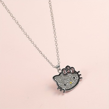 1 Szt. Śliczny Naszyjnik Hello Kitty, Dżetów Sanrio Kitty Cat Nacklace Dla