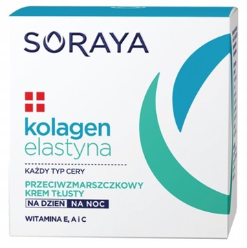 SORAYA KOLAGEN ELASTYNA KREM PRZECIWZMARSZCZKOWY TŁUSTY DZIEŃ NOC 50ML