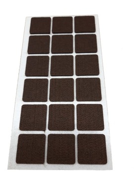 PODKŁADKI FILCOWE POD MEBLE BRĄZOWE 30X30 PREMIUM