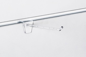 Крючок одинарный 10 см для Spacewall, бесцветный, 10 шт.