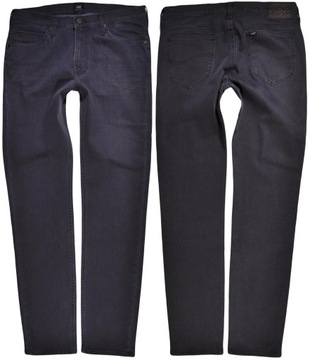 LEE spodnie GREY slim navy RIDER _ W30 L32