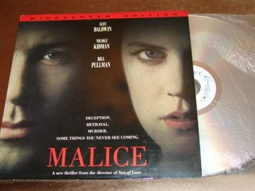 Film LaserDisc 30 cm - MALICE - Alec Baldwin, Nicole Kidman, Bill Pullman !