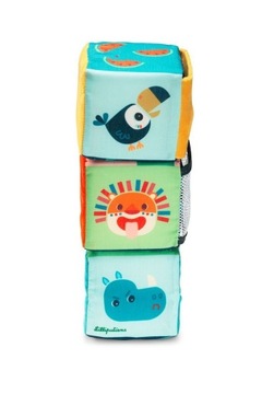 Развивающие игрушки - 3 кубика активации «Джунгли» 18 м+, Лилипуты