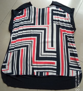 F&F bluzka geometryczny wzór 130cm pachy 50 52 54