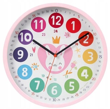 25cm Wall Clock clock for learning Rabbit06