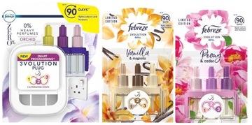 FEBREZE 3volution ORCHIDS Диффузор + принадлежности Пион-Кедр — Ваниль-Магнолия