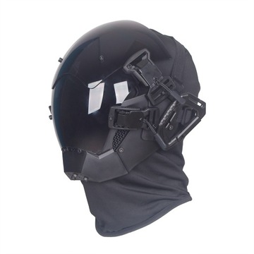 MASKA Przekałć maskę światła LED kask z klamrą Cyb