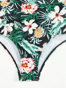 ЦВЕТЫ ЖЕНСКИЙ КУПАЛЬНИК С ПОКРЫТИЕМ БИКИНИ ПАРЕО ТРУСИКИ НАБОР ИЗ 3 ШТ.