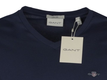 GANT, t-shirt męski, granatowy, 3XL