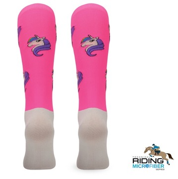 Носки для верховой езды SPJMW с единорогами, микрофибра