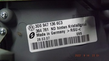 LAMPA POLSTROVÁNÍ VW PHAETON 3D0947136