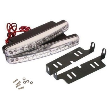 SAMOCHODOWE ŚWIATŁA DO JAZDY DZIENNEJ 6 LED DRL AUTOMATYCZNE LED 12V DC