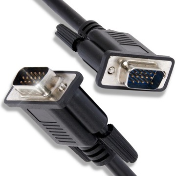 Długi Kabel Akyga DSUB VGA przewód 1,8M do rzutnika monitora komputera