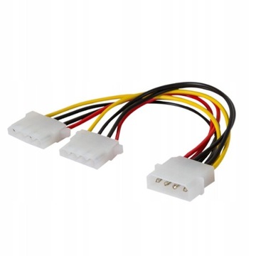 SAVIO rozgałęziacz MOLEX 4pin na 2 x MOLEX AK-09