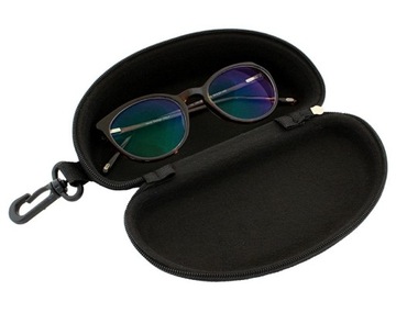 TWARDE CZARNE ETUI POKROWIEC NA OKULARY