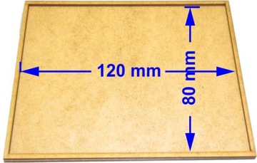 Movement Tray 120 x 80 mm , 80x120mm HDF/MDF trays , 1 szt.
