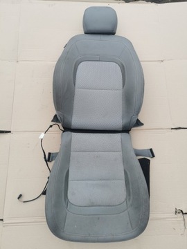 KIA CEED II FOTEL PASAŻERA PRAWY TAPICERKA SZARY
