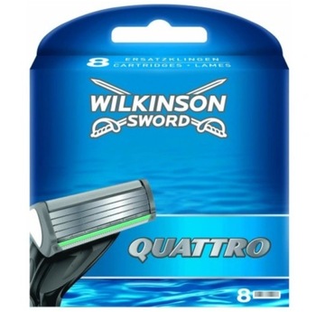 8x Wkłady Nożyki WILKINSON Quattro Męskie