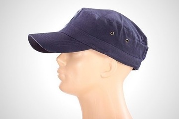 АРМИЙСКАЯ ПАТРУЛЬНАЯ ШЛЯПА С КОЗЫРЬКОМ 100% ХЛОПОК ТЕМНО-СИНЯЯ