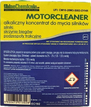 MOTORCLEANER для мойки двигателя STRONG CONCENTRATE 5L