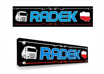 НАЗВАНИЕ ГРУЗОВИКА СО СВЕТОДИОДНОЙ ПОДСВЕТКОЙ И НАЗВАНИЕМ XL