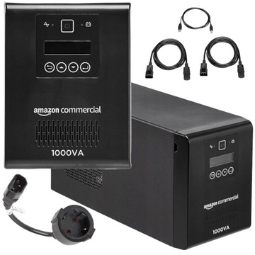 ZASILACZ AWARYJNY UPS 700W 1000VA CZYSTY SINUS 8 GNIAZD OCHRONA URZĄDZEŃ