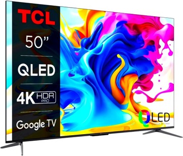 QLED TCL 50C645 50 дюймов 4K UHD 4K Google TV