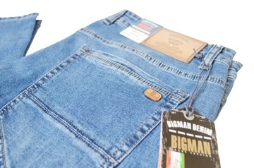 DUŻE DŁUGIE spodnie jeans CLUBING pas 116-118cm W42 L32