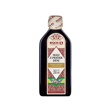 Olej z pestek dyni tłoczony tradycyjn 250ml BIOOIL