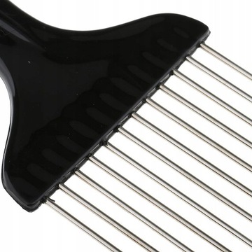 Металлическая расческа Black Fist Afro Pick для