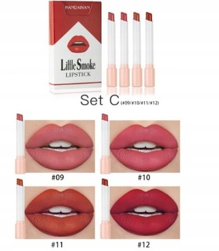 4 Lana Del Rey Matte Cigarette Lipstick Set Tube