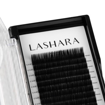 Ресницы LASHARA C / 0,07 / 13 мм / Норка / 16 рядов
