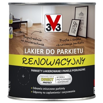 LAKIER DO PARKIETU RENOWACYJNY V33 Bezbarwny Satyna 5L