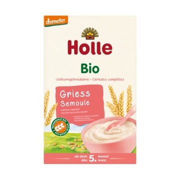HOLLE BIO KASZKA PSZENNA PEŁNOZIARNISTA EKO DLA NIEMOWLĄT DZIECI 250g