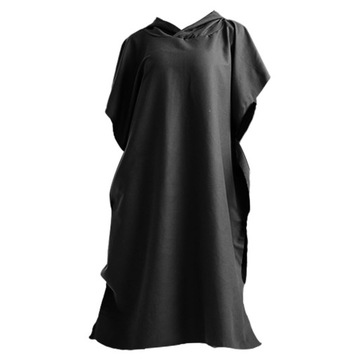 Beach Surfing Poncho Quick Dry Bath Sailing S Black