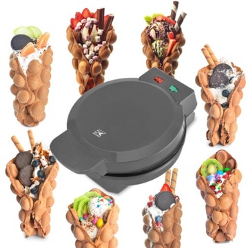 GOFROWNICA bąblowa EGG Puffs gofry zawijane GOFRY BĄBELKOWE 850W
