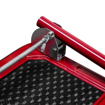 Транспортная тележка для складской платформы 450 кг, цельные ПОЛИУРЕТАНОВЫЕ КОЛЕСА