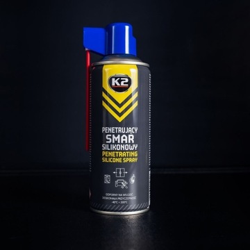 K2 SILICONE GREASE в виде распыляемого проникающего силикона для резиновых направляющих петель