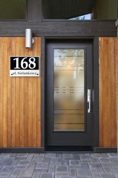 Адресная табличка с номером дома для 3D дома