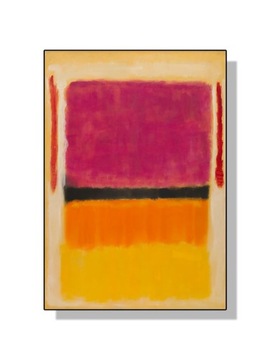 Słynna kolorowa abstrakcyjna grafika Marka Rothko
