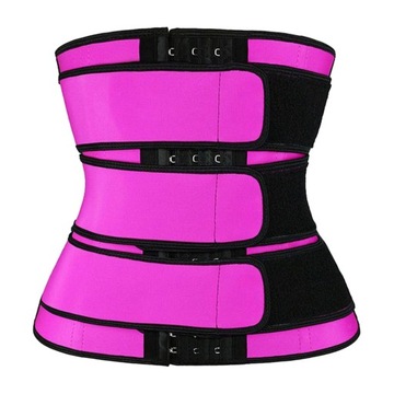 Neoprene Waist Training Corset Sweat Rose Red M