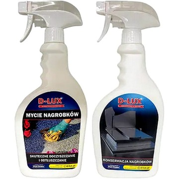 Zestaw do mycia i konserwacji nagrobków D-LUX skuteczny mycie grobów Spray