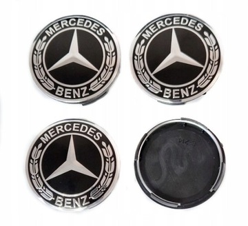 MERCEDES-BENZ DEKIELKI KAPSLE ZNACZKI DO ALUFELG 60mm/55mm