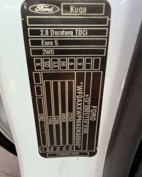 Ford Kuga II SUV 2.0 Duratorq TDCi 140KM 2013 Ford Kuga Ford Kuga 2.0 TDCi FWD Trend 2.0 Diesel 140KM, zdjęcie 14